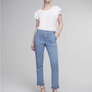 White House Black Market Light Blue Straight Leg Jeans